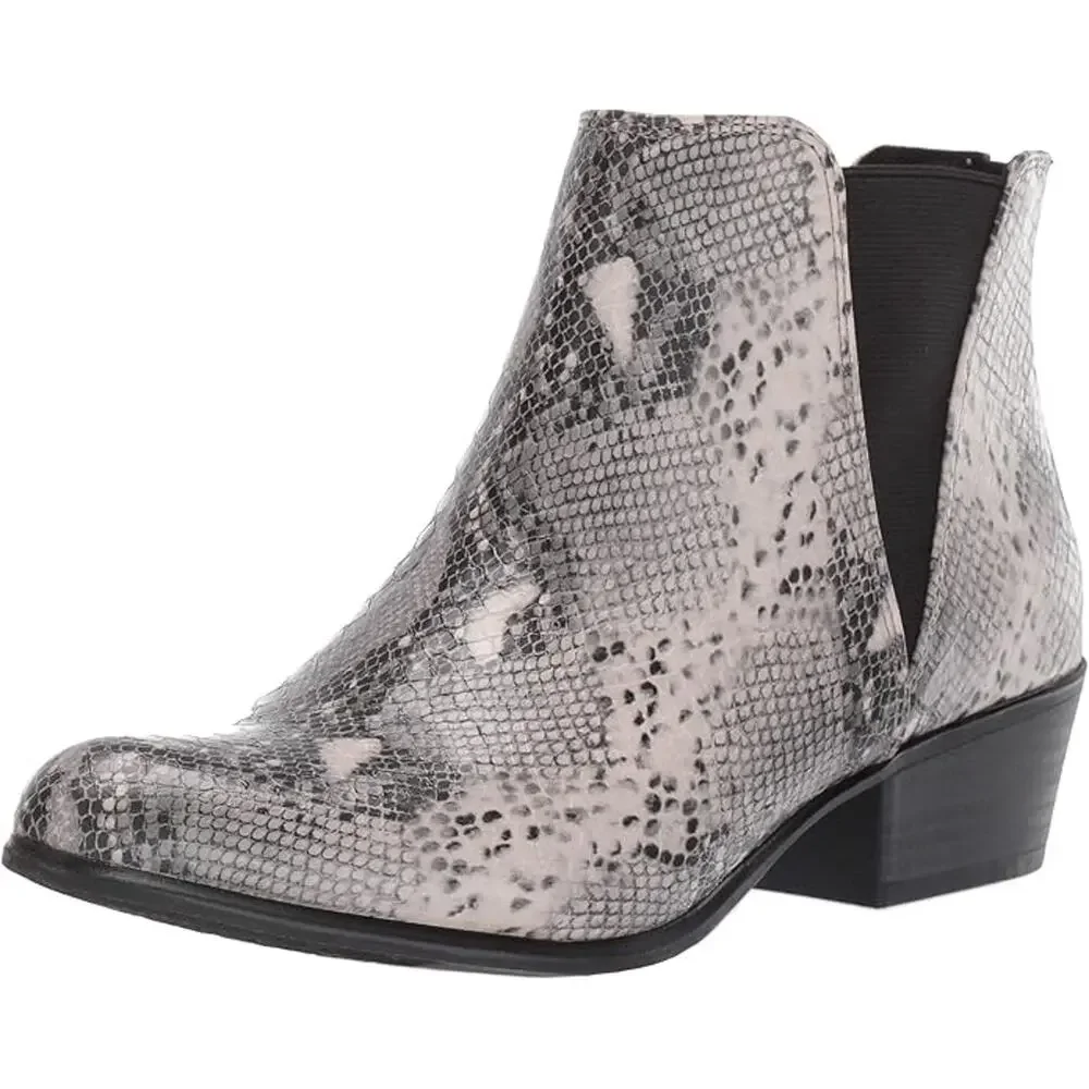 Esprit Tiffany Faux Snakeskin Ankle Boots Booties 10